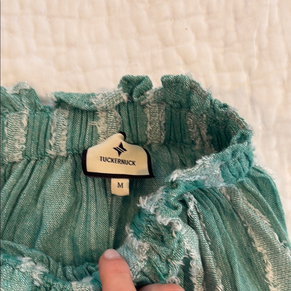 Tuckernuck Mint Green Tiered A-Line Maxi Skirt - Picture 2 of 3